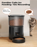 1 x RAW Customer Returns Automatic Cat Food Dispenser - 5G 2.4G WiFi Cat Food Dispenser - Connect APP to Cat Food Dispenser - Remote Feeding - 10 Meals a Day - 10s Voice - Dual Power - 3L - RRP €59.99