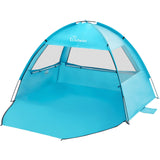 1 x RAW Customer Returns WolfWise Easy to set up beach tent UPF 50 beach tent baby uv protection 50 for 2-3 people, lightweight cabana, mint green - RRP €30.84