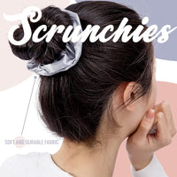 50 x Brand New Hairband women set with 6 satin scrunchies hair ties hair accessories - RRP €348.5