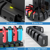 1 x RAW Customer Returns KDD Switch Controller Charging Station Compatible with Nintendo Switch OLED Joy-Con, Switch Charging Station with 8 Games Storage for Nintnedo Switch OLED Model Joycon Nintendo Switch Accessories - RRP €19.32