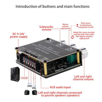 1 x RAW Customer Returns POOSR XY-E30H 2.1 Channel Bluetooth Audio Power Amplifier Board Module - and Bass Subwoofer App - RRP €18.34