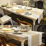 19 x Brand New TINWARM Burlap and Lace Table Runner for Wedding Festival Party Decorations 30 x 275CM - RRP €280.44