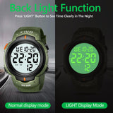 1 x RAW Customer Returns CIVO Men s Watch Digital Sport Outdoor 50M Waterproof Large Dial Green - Military Tactical LED Digital Wrist Watch With Alarm Calendar Stopwatch - RRP €22.04