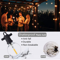 1 x RAW Customer Returns ZOTOYI Outdoor LED String Lights, 7.6M 25FT G40 Outdoor String Lights with 12 1 Bulbs Shatterproof, Waterproof IP65 for Garden Home Party Christmas Terrace Wedding Party - RRP €24.19