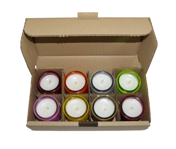 RAW Customer Returns Pallet - Pack of 8 Citronella Candles Multicolored Glass Jars - 154 Items - RRP €4004