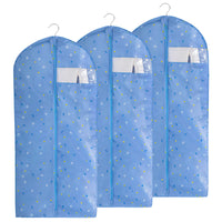 1 x Brand New ADB Garment Bag 3 Pieces 3L 60x120cm Premium Oxford Fabric Garment Cover Suit Cover with Large Transparent Window for Jacket Coat Dresses Suit Light Blue Pattern . - RRP €20.4