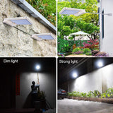 1 x RAW Customer Returns Lacasa 2 Pack Garden Solar Lights, Solar Light Outdoor 42 LED Solar Lamp with 120 Motion Detector Wall Light IP65 3 Modes with Aluminum Pole for Gardens, Patio, Doors, Fence, Warm White 3000K - RRP €45.99