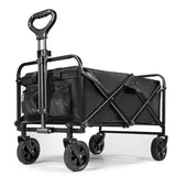 1 x RAW Customer Returns Foldable handcart with telescopic handle, foldable beach handcart, foldable handcart for all terrain, outdoor camping shopping - RRP €69.99