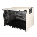 1 x RAW Customer Returns Sensong Dog Cage Cover for Wire Cages 109x74x76cm Covers Dog Cages Dog Box Cover Windproof Durable Beige for Dog Kennels Dog Cage Accessories Indoor Outdoor Home - RRP €32.17