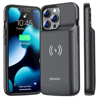 1 x RAW Customer Returns NEWDERY Battery Case for iPhone 13 Pro iPhone 13, 4800mAh Qi Wireless Extended Charging Case, Portable Rechargeable Protective Case for iPhone 13 Pro iPhone 13 6.1 Inches  - RRP €36.29