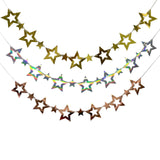 1 x Brand New 120 Pieces Star Ornaments, with Detachable Small Star in the Center, Suitable for Christmas Party, Wedding, Birthday Party Decoration - RRP €12.85