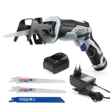 1 x RAW Customer Returns WORKPRO 12V Cordless Reciprocating Saw Cordless Reciprocating Saw Universal Saw with Variable Speed 2900 rpm, with 3 Reciprocating Saw Blades, 2.0 Ah Battery and Charger, Ideal for Cutting Wood and Metal - RRP €54.08