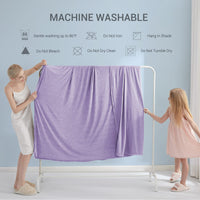 1 x RAW Customer Returns Marchpower cooling blanket 170 x 130cm, light summer blanket with Japanese Arc-Chill Q-Max 0.43 cooling fibers, absorbs body heat, 2 in 1 double-sided children s blanket, sofa blanket, travel blanket - purple - RRP €31.99