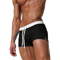 1 x RAW Customer Returns TMEOG Swim Shorts for Men Swim Trunks Short Swim Shorts Men Tight Swimming Trunks Boxer Swim Pants Water Sports Shorts Quick-drying Beach Shorts with Zipper EU XL Tag 2XL, Black  - RRP €17.99