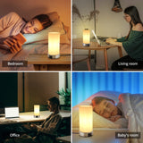 1 x RAW Customer Returns SYOND bedside lamp, table lamp touch dimmable, E14 modern table lamp, 2 USB ports, 3 brightness levels, for bedroom, living room, children s room includes bulb warm white  - RRP €25.45