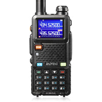 1 x RAW Customer Returns BAOFENG UV-5RM Plus Amateur Radio Multi-Band Walkie Talkie, Rechargeable Handheld Radio with Long Range, Frequency Copy, Airband, Headset, 2500mAh Battery - RRP €39.99