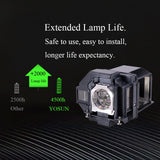 1 x RAW Customer Returns YOSUN Projector Lamp for Epson ELPLP96 v13h010l96 Powerlite Home Cinema 2100 2150 1060 660 760hd VS250 VS350 VS355 EX9210 EX9220 EX3260 EX5260 EX7260 Replacement Projector Lamp  - RRP €119.19