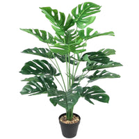 1 x RAW Customer Returns AIVORIUY Artificial Plant in Pot Artificial Plants Decorative Plant Green Plant Monstera Silk Flowers Green Splitphilo Plant Silk Plant Houseplant Artificial Flower Decoration Office Plant Plastic Areca Palm - RRP €24.88