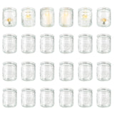 6 x Brand New Hewory tealight holder glass candle holder lantern 12 tealight glasses glass cylinder for candles, vintage candle holder glass votive candle holder candle glasses for wedding table decoration living room Christmas - RRP €141.78