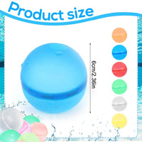 8 x Brand New Pack of 12 reusable water bombs, refillable water bombs, magic splashy balls, happy water bombs, reusable self sealing water bomb balloons, self-sealing water bombs, silicone water bombs - RRP €86.0