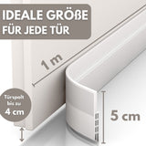 3 x RAW Customer Returns Vellure Entrance door draft excluder - NEW self-adhesive exterior door draft excluder quick and easy Soundproofing, cold protection and sealing 1x white  - RRP €43.2