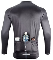 1 x RAW Customer Returns ROTTO men s cycling jersey, long-sleeved road bike jersey, simple lines series - RRP €29.99