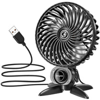 1 x RAW Customer Returns WayEee USB Fan Quiet Fan Small 360 Rotation Mini Fan, Table Fan for Desktop, Office, Bedroom - RRP €10.07