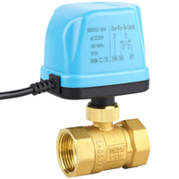 1 x RAW Customer Returns SWAWIS 2-way motor ball valve zone valve ball valve DN25 G1 inch AC 230V motor valve electric valve brass shut-off switch ball valve two-way valve for flow control - RRP €26.21