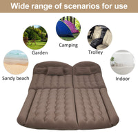 1 x RAW Customer Returns Sinbide Car Back Seat Air Mattress, Trunk Air Mattress, SUV Car Air Mattress with Pump, Split Flocked Surface Air Bed for Travel Camping Outdoor Gray  - RRP €47.39