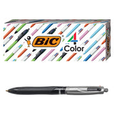 1 x RAW Customer Returns BIC 4-color Pro ballpoint pen, black barrel, medium tip 1.0 mm , assorted inks, 3 pieces - RRP €16.8