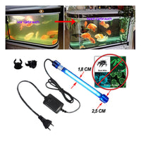 1 x RAW Customer Returns Aquarium UV light water clarifier algae clear green clean home UV sterilizer lamp kitchen UV sterilization lamp dog house bacteria killer UV lamp for filter tank pond swimming pool 9W 26cm length  - RRP €23.18