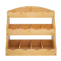 1 x RAW Customer Returns CALM COZY Bamboo Tea Bag Organizer Wooden Tea Box Coffee Storage Box Wooden Spice Rack for Home, Office or Bar - RRP €30.98