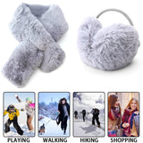 10 x Brand New Plush Earmuffs Fur Scarf Earmuffs for Women Adjustable Warm Plush Scarf Gray Warm Plush Earmuffs Winter Plush Neck Scarf Gift Home Outdoor - RRP €240.0