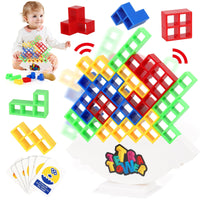 11 x RAW Customer Returns HIULLEN 48pcs Tetris Tower Game, Tetra Tower Balance Toy, Swing Stack Balance Game Adult Stack Attack Team Tower Game Montessori Gift for Boys Girls Ages 3  - RRP €211.2