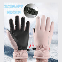 8 x Brand New OUROIRIL Gloves Men Women Cycling Gloves Waterproof Winter Gloves Thicken Touchscreen Warm Fleece Lining Windproof for Outdoor Motorcycle Running Cycling Mountain Bike Pink  - RRP €120.96