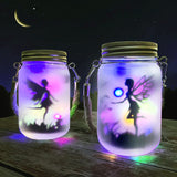 1 x RAW Customer Returns Butterfly Fairy in a Mason Jar, Mostof 2 Pack Hanging Solar Lantern Lights for Outdoor, IP44 Waterproof Garden Light for Outdoors Color  - RRP €24.99