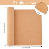 1 x RAW Customer Returns BENECREAT 40x350cm Cork Board Roll 1mm Thick Rectangular Natural Cork Piece Cork Board Roll for Bulletin Boards Wall Decoration Crafts - RRP €12.55