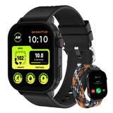 1 x RAW Customer Returns TIFOZEN Smartwatch with phone function men women, 2.04 AMOLED Always-on Display 120 sports modes fitness watch, heart rate SpO2 sleep monitor activity tracker for Android iOS black - RRP €36.99