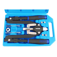 1 x RAW Customer Returns TECPO riveting pliers scissors riveting pliers set blind rivet pliers rivet nut set 3.2-6.4 - RRP €55.36