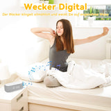 1 x RAW Customer Returns Yeelan Digital Alarm Clock, Digital Alarm Clock with Light, 15W Wireless Charging for iPhone Samsung, Alarm Clock Without Ticking, Bluetooth Speaker, 9 Color Night Light, Dimmable Brightness, Temperature Display - RRP €32.98