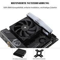 1 x RAW Customer Returns Thermalright AXP90-X36 black low profile CPU air cooler, 36mm height, TL-9015B slim PWM fan, AGHP technology, for AMD AM4 AM5 Intel 1700 1150 1151 1155 1156 1200 black  - RRP €24.6