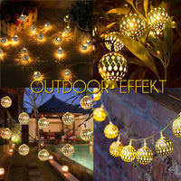 1 x RAW Customer Returns CISAY Solar fairy lights outdoor, 5M 20 LED Moroccan fairy lights, warm white 8 mode IP65 waterproof fairy lights for outdoor, garden, terrace, balcony decoration, indoor and outdoor - RRP €20.16