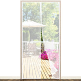 2 x RAW Customer Returns Fly screen balcony door, EGNBU insect protection door magnet, 90x210CM, mosquito net door without drilling, fly protection magnet curtain is ideal for patio door cellar door, easy adhesive installation, white - RRP €35.98