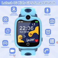 1 x RAW Customer Returns YEDASAH 4G Smartwatch Kids with GPS and Phone, Video Call, Stopwatch, Camera, SOS, Kids Smartwatch with IP68 Waterproof Game, Flashlight, Calculator, Alarm Clock - RRP €59.99