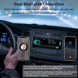 1 x RAW Customer Returns 2024 RDS Bluetooth 5.1 hands-free car radio, 1 DIN car stereo radio with remote control, AUX function, MP3 player and double USB port, AM FM stereo sound, LCD display, locate and find cars, iOS and Android - RRP €19.67