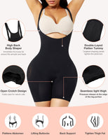 1 x RAW Customer Returns FeelinGirl Shapewear for Women Tummy Control Shaping Body with Adjustable Straps Body Shaper Body Shaper Faja Bodysuit High Waist Figure Shaping Underbust Black 3XL 4XL - RRP €28.72