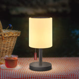 3 x Brand New Solar Powered Table Lamp, 2 in 1 Solar Charging and USB Charging, Dimmable LED Desk Lamp, RGB and Warm White, IP44 Waterproof, Wireless, Balcony, Camping Grey  - RRP €77.97