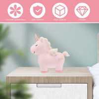 1 x RAW Customer Returns Savings box 1 x unicorn resin, cute for children, for, children, resin, birthday gift, home decoration pink 19 x 17 cm tip jar - RRP €20.4