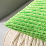 1 x RAW Customer Returns MIULEE Set of 2 cushion covers, corduroy cushion cover, decorative cushion cover, sofa cushion, couch cushion, decorative cushion cover, decorative cushion cover with hidden zip, 40 x 40 cm, apple green - RRP €18.49