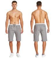 1 x RAW Customer Returns HCSS Shorts Men s Bermuda Shorts Men s Summer Chino Shorts Cotton Elastic with Drawstring Gray-XXL  - RRP €33.98